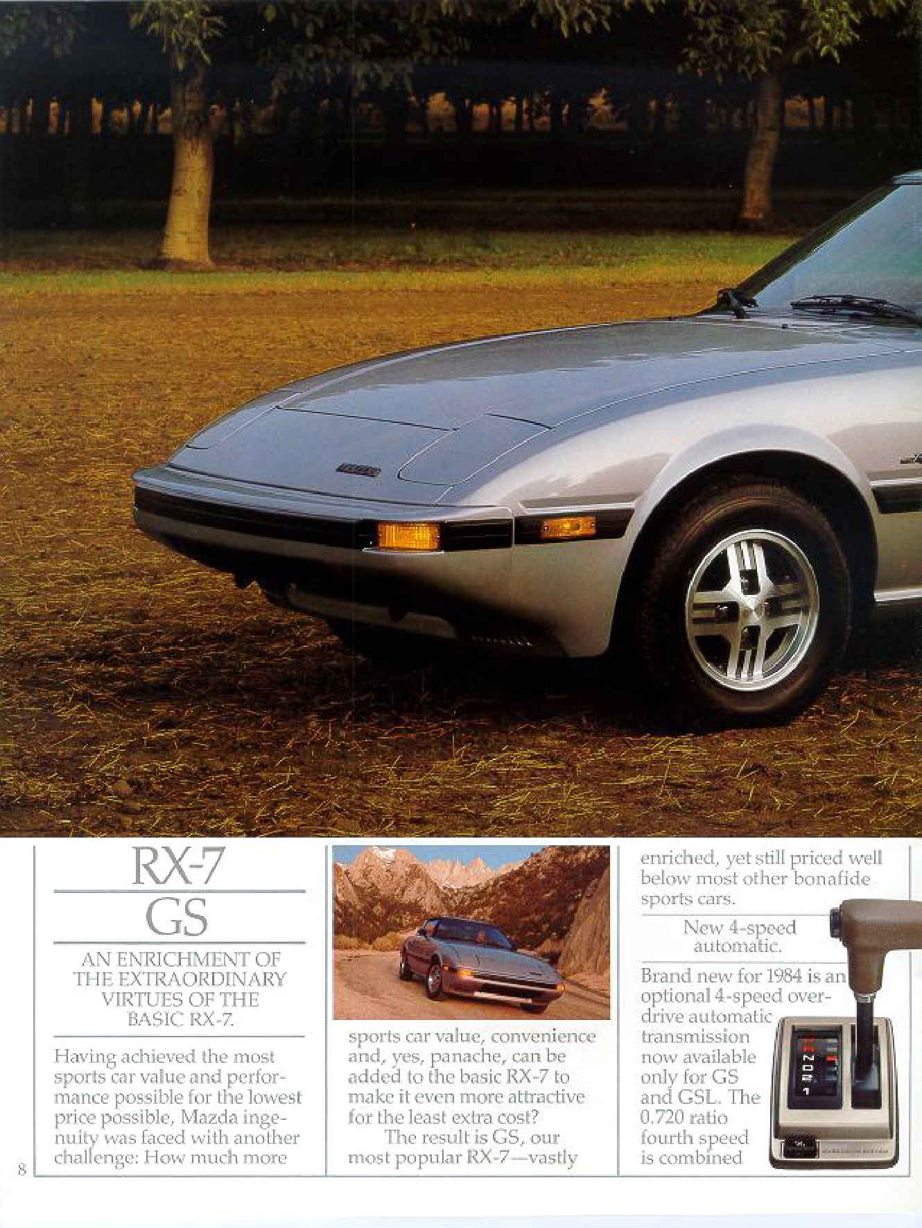 1984 Mazda RX-7 Brochure Page 10